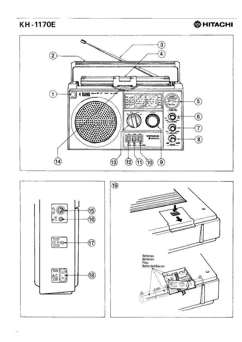 Hitachi KH 1170 E Owners Manual