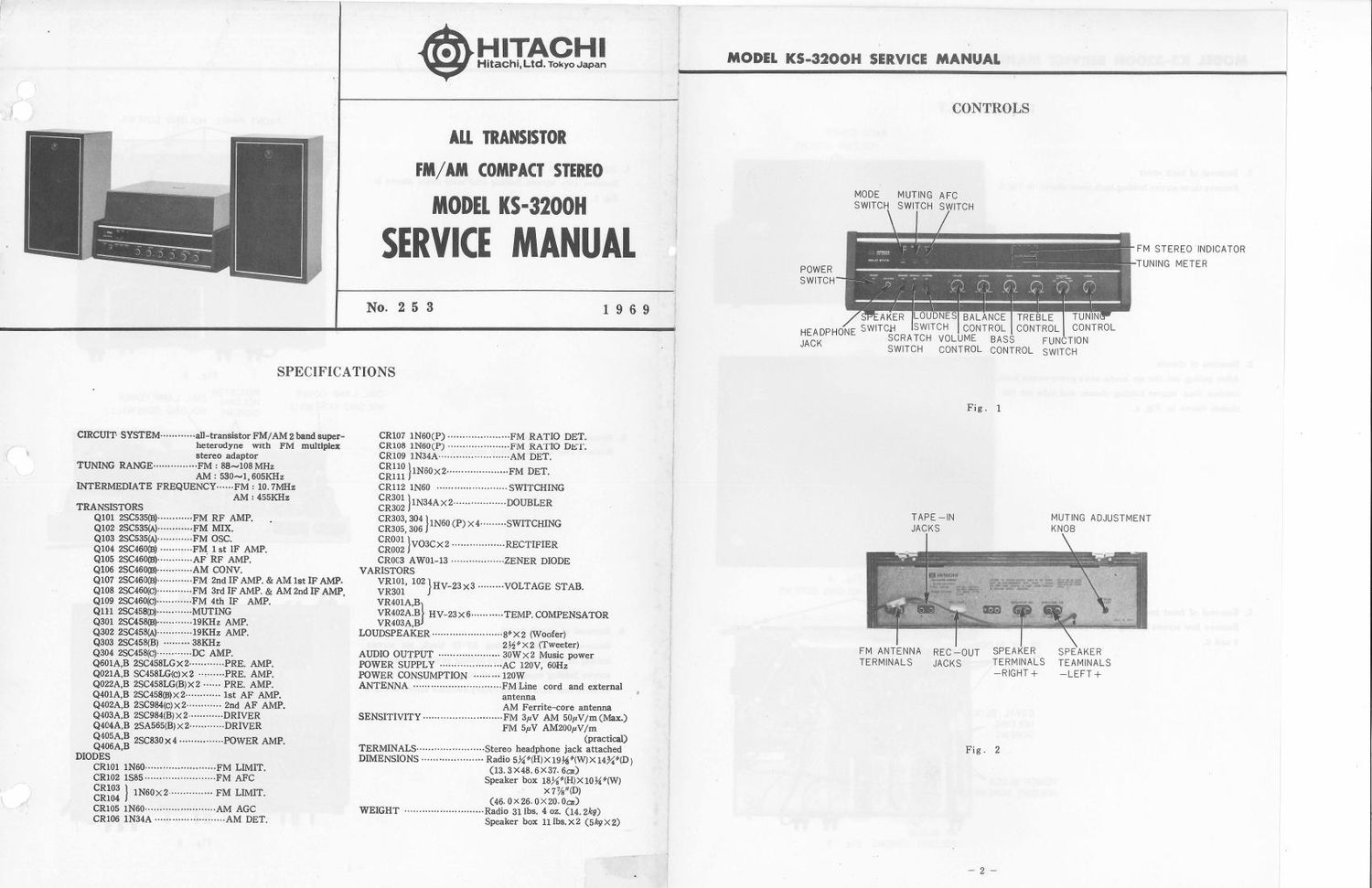 Hitachi KS 3200 H Service Manual