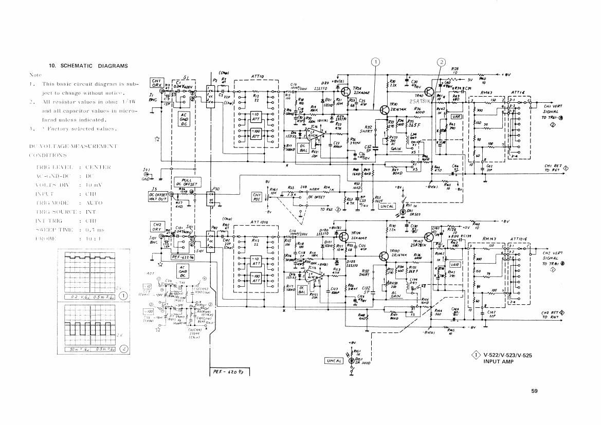 Hitachi V 522 Schematic