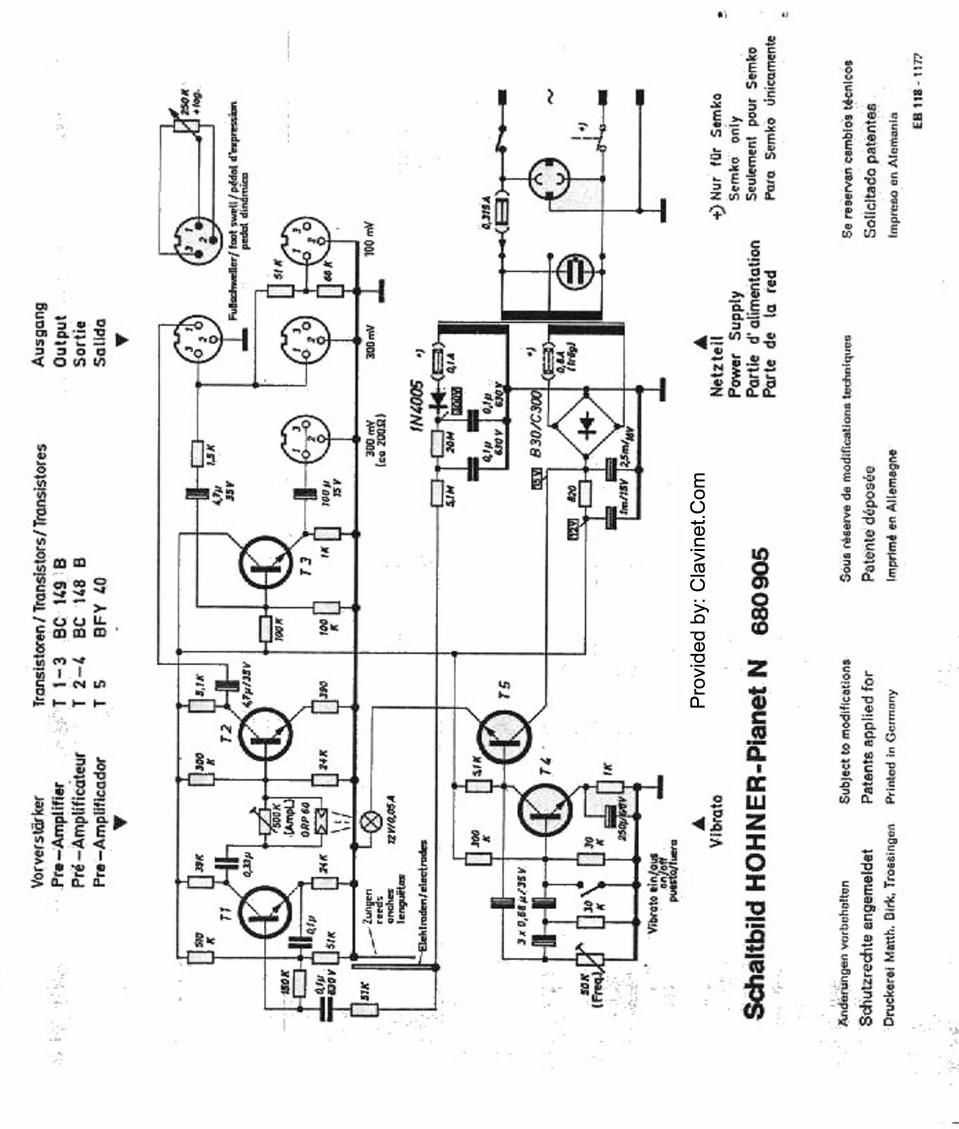 hohner pianet n ver 2 schematic