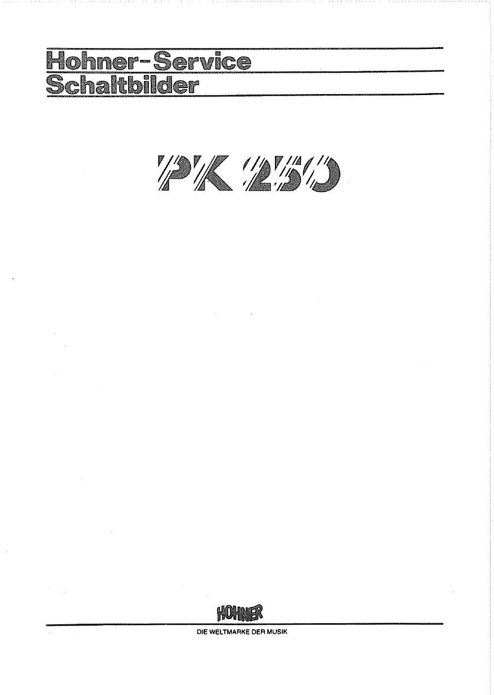 hohner pk 250 service manual schaltbilder