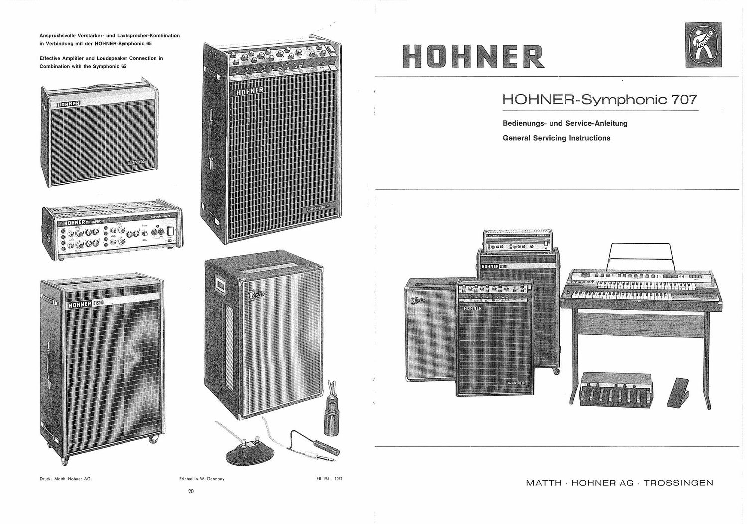 hohner symphonic 707 service manual