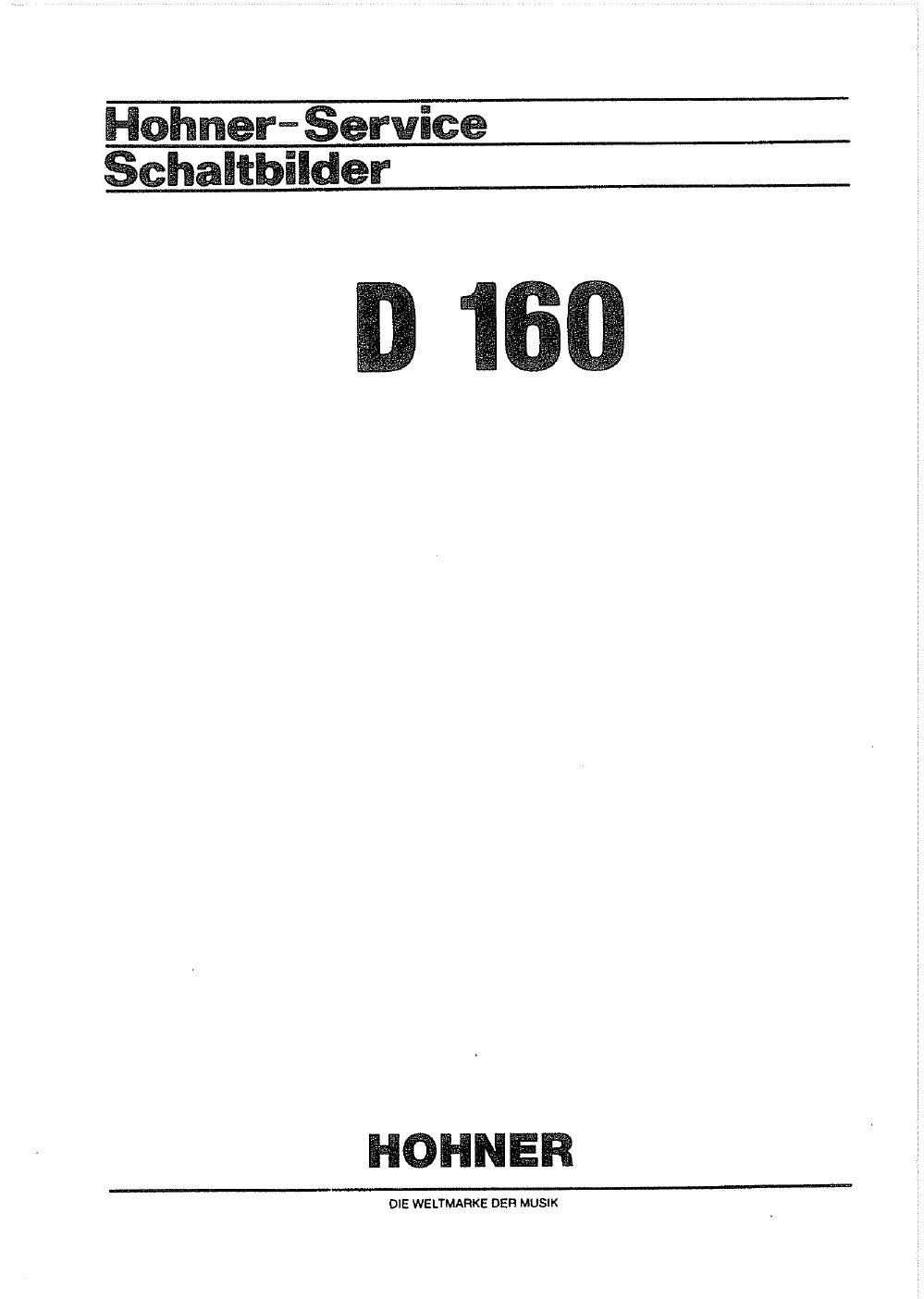 hohner symphonie d160 service manual