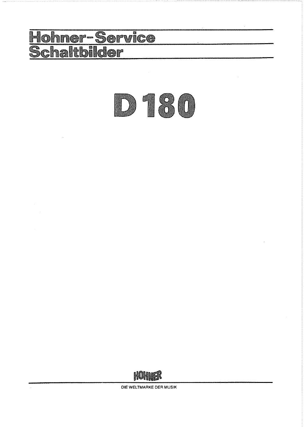 hohner symphonie d180 service manual