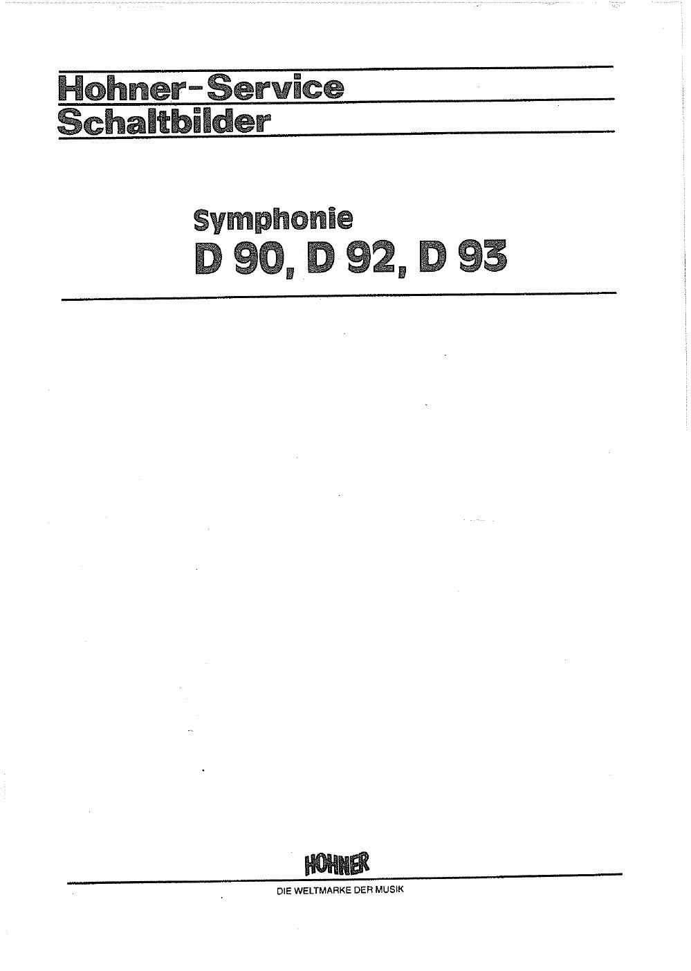 hohner symphonie d90 d92 d93 service manual