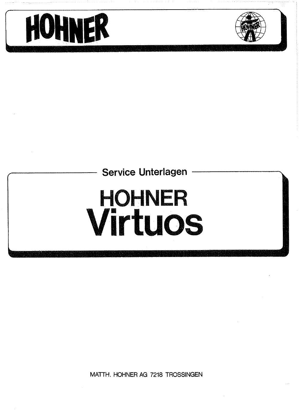 hohner virtuos service manual