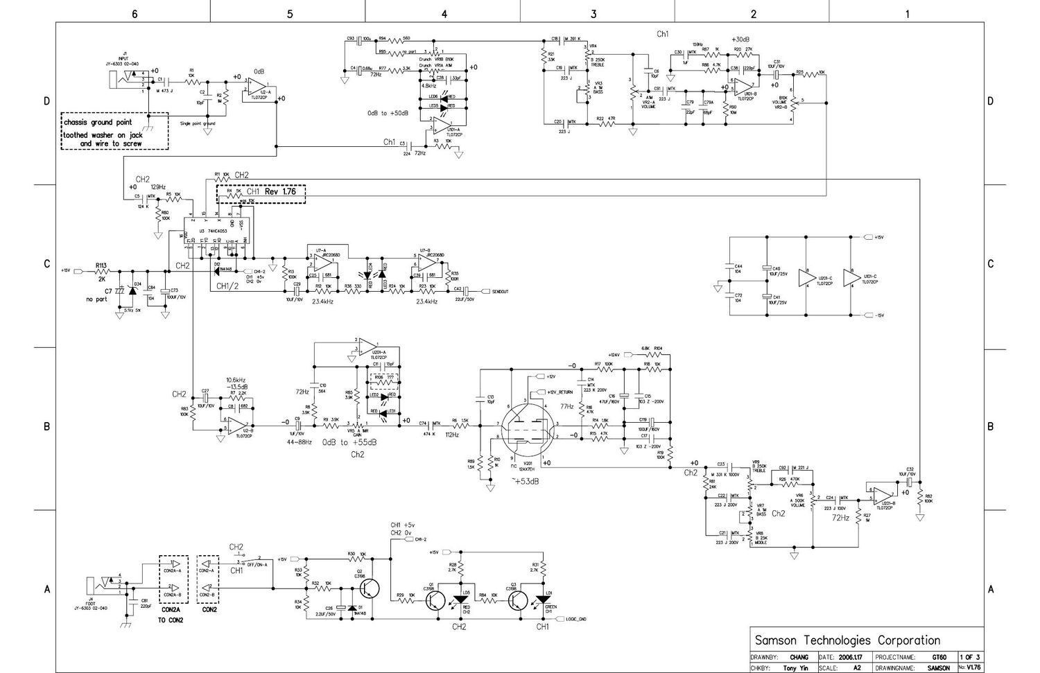 hartke gt 60 amp schematic