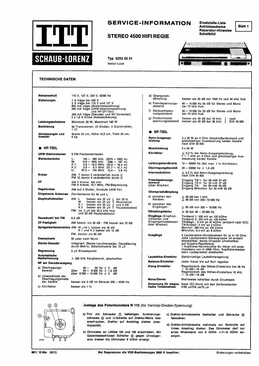 Itt 4500 Service Manual