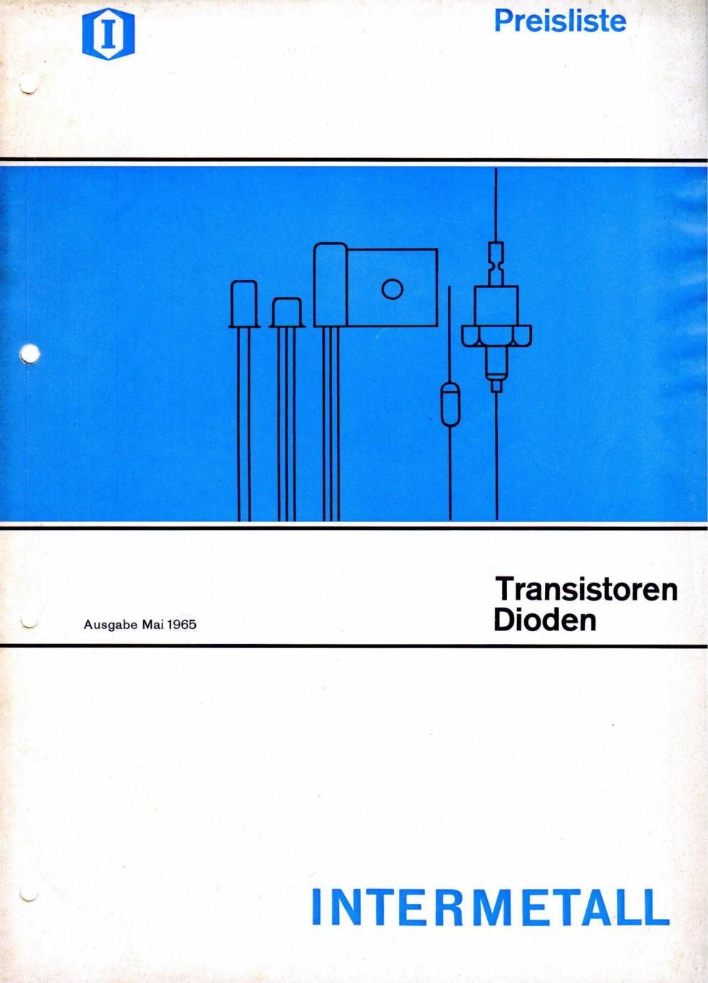 itt 1965 Intermetall Transitor Dioden