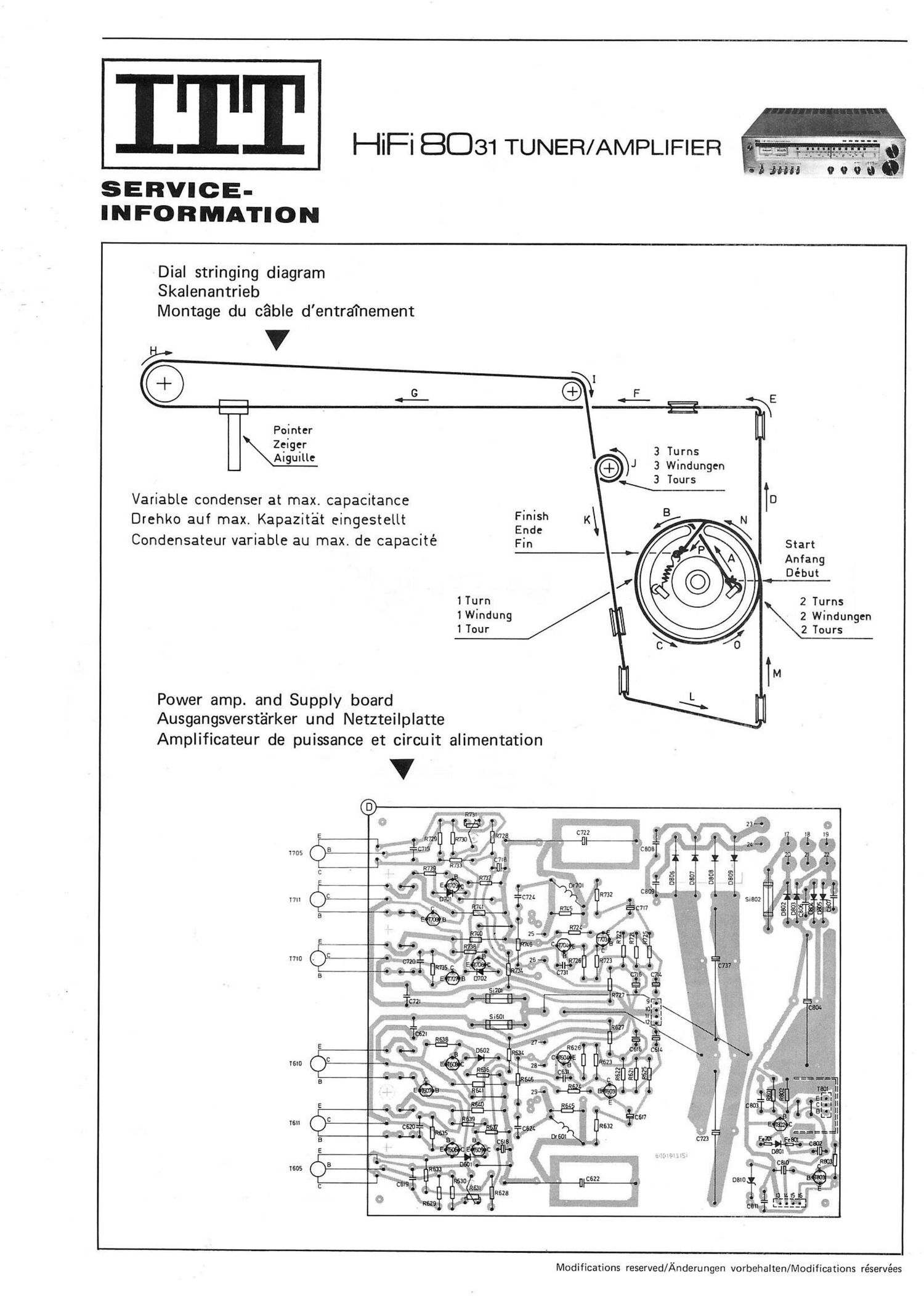 itt 8031s tuner amplifier