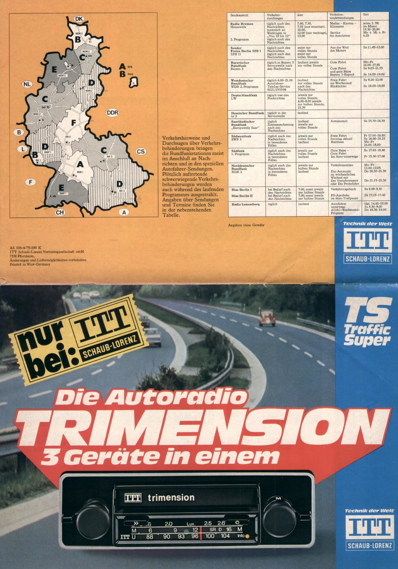 ITT 1976 Autoradio