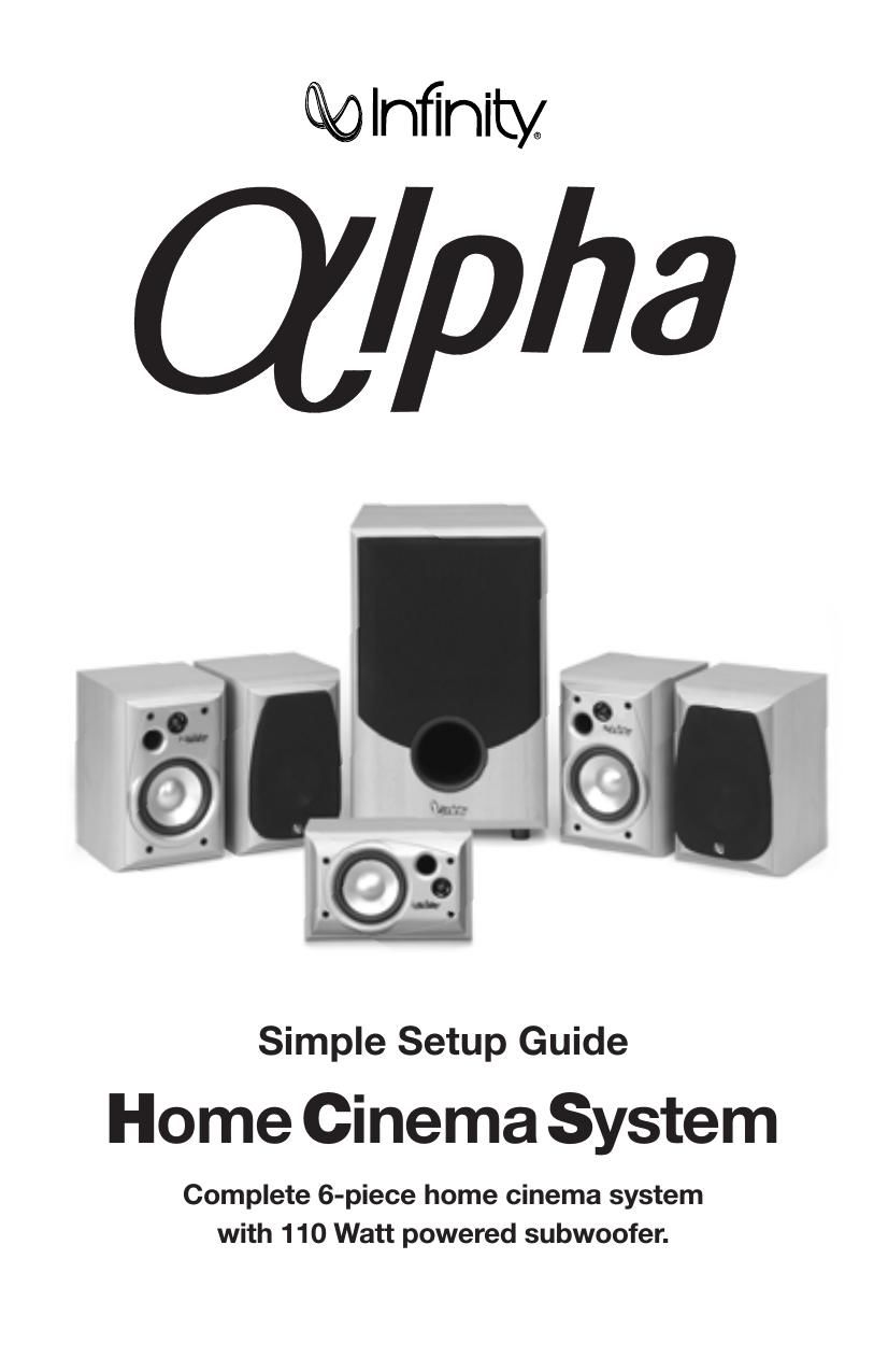 Infinity Alpha Owners Manual