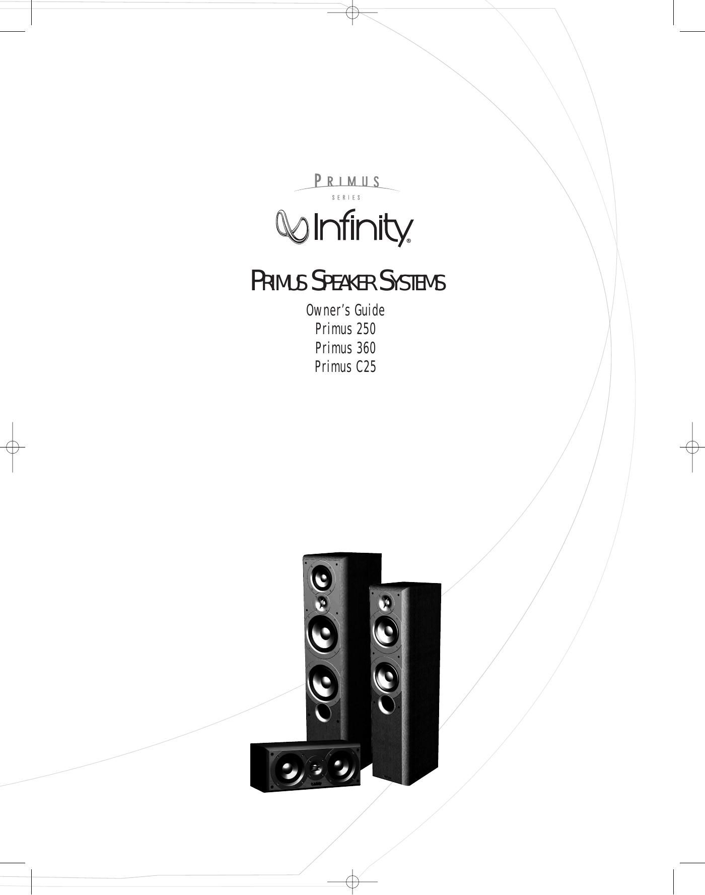 Infinity Primus 250 Owners Manual