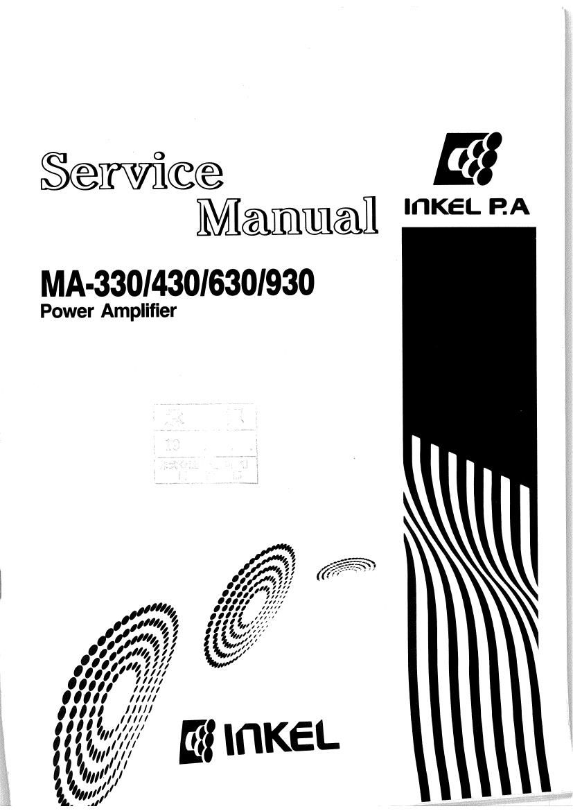 Inkel MA 330 430 630 930 Service Manual