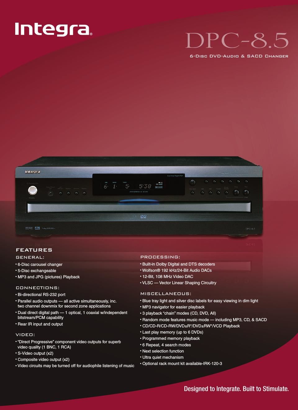 integra dpc 8 5 brochure