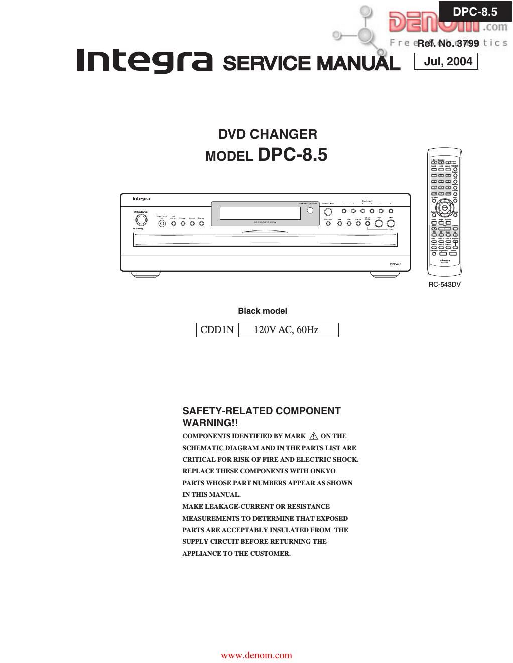 integra dpc 8 5 service manual