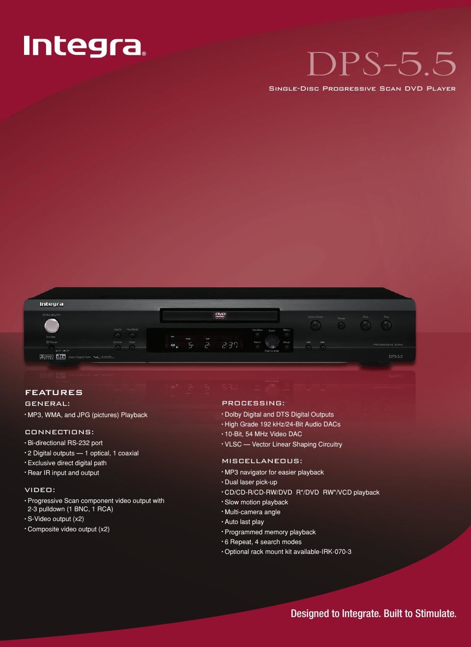 integra dps 5 5 brochure