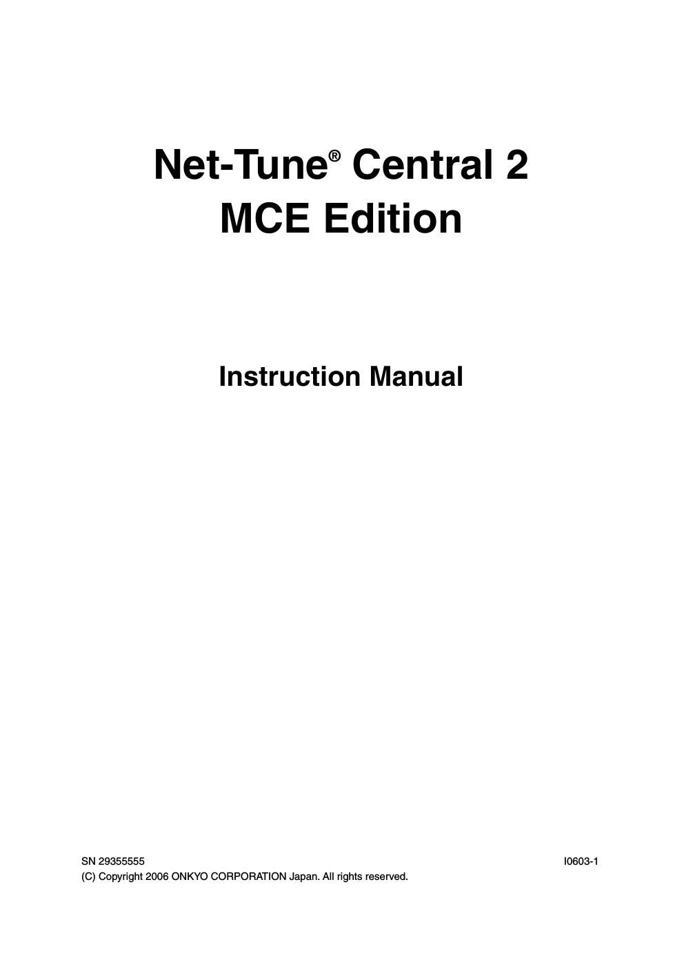 integra net tune central 2 owners manual