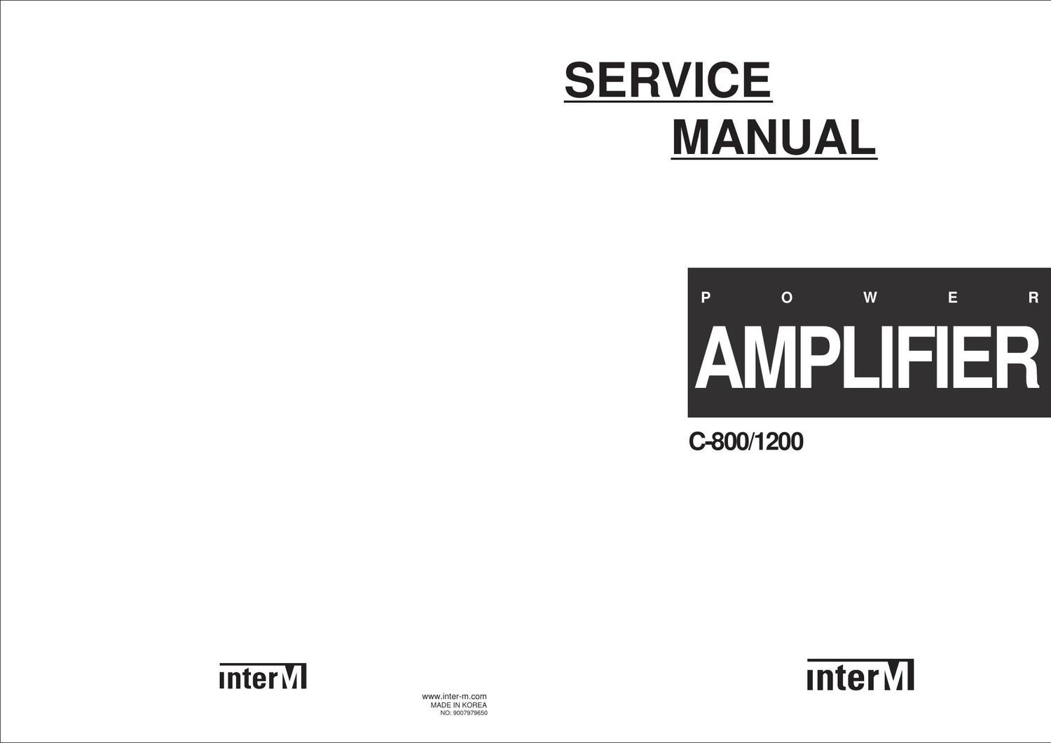 interm c 800 c 1200 service manual