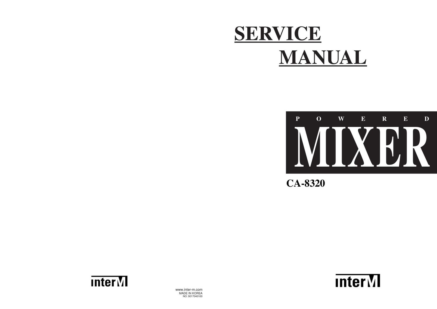 interm ca 8320 pwrmix