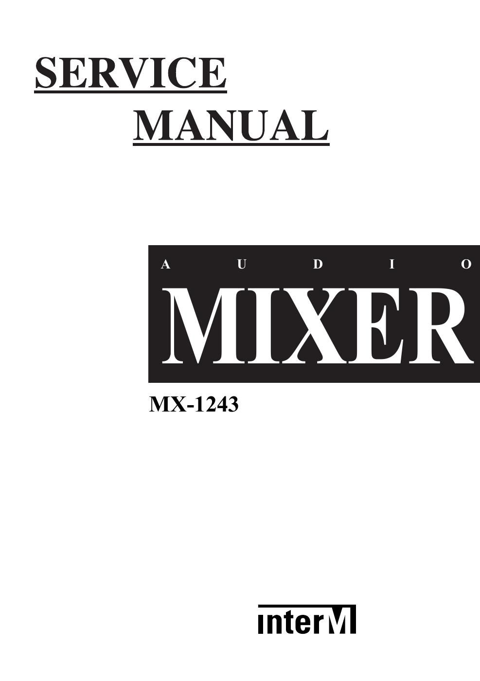 interm mx 1243 mixer