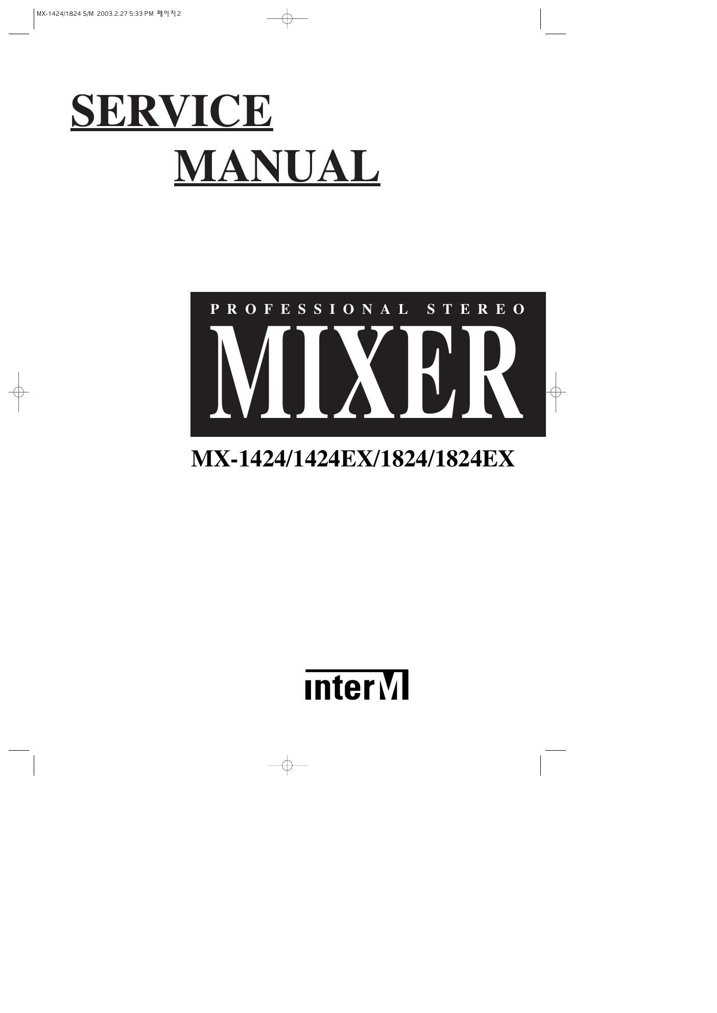 interm mx 1424 1824 mixer