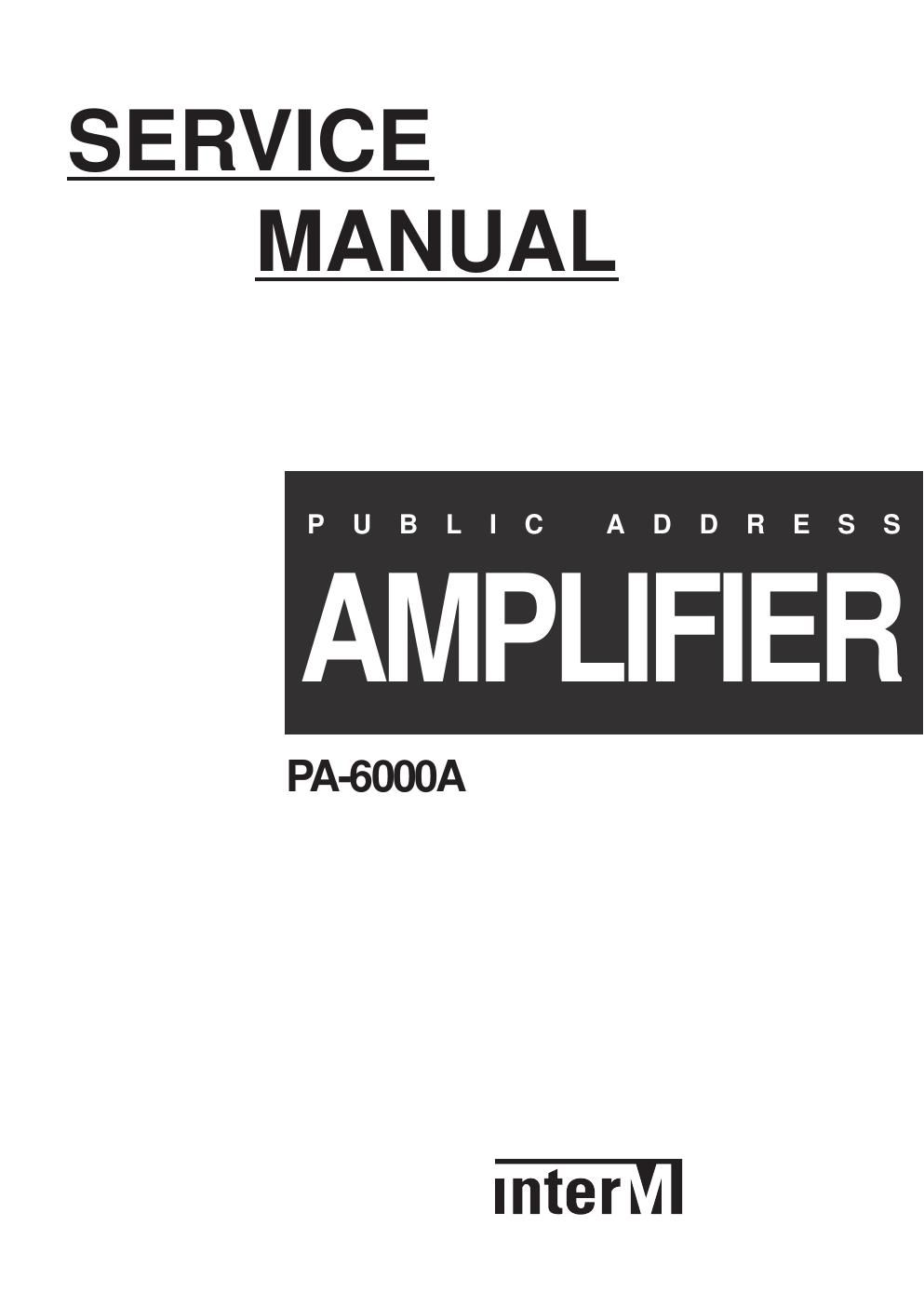 interm pa 6000a amp