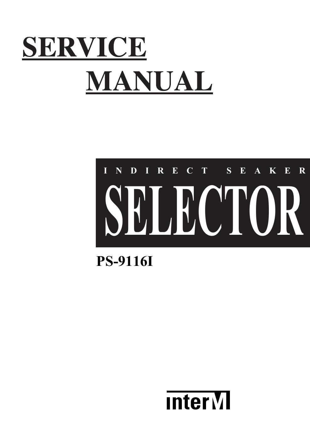 interm ps 9116 speaker selector