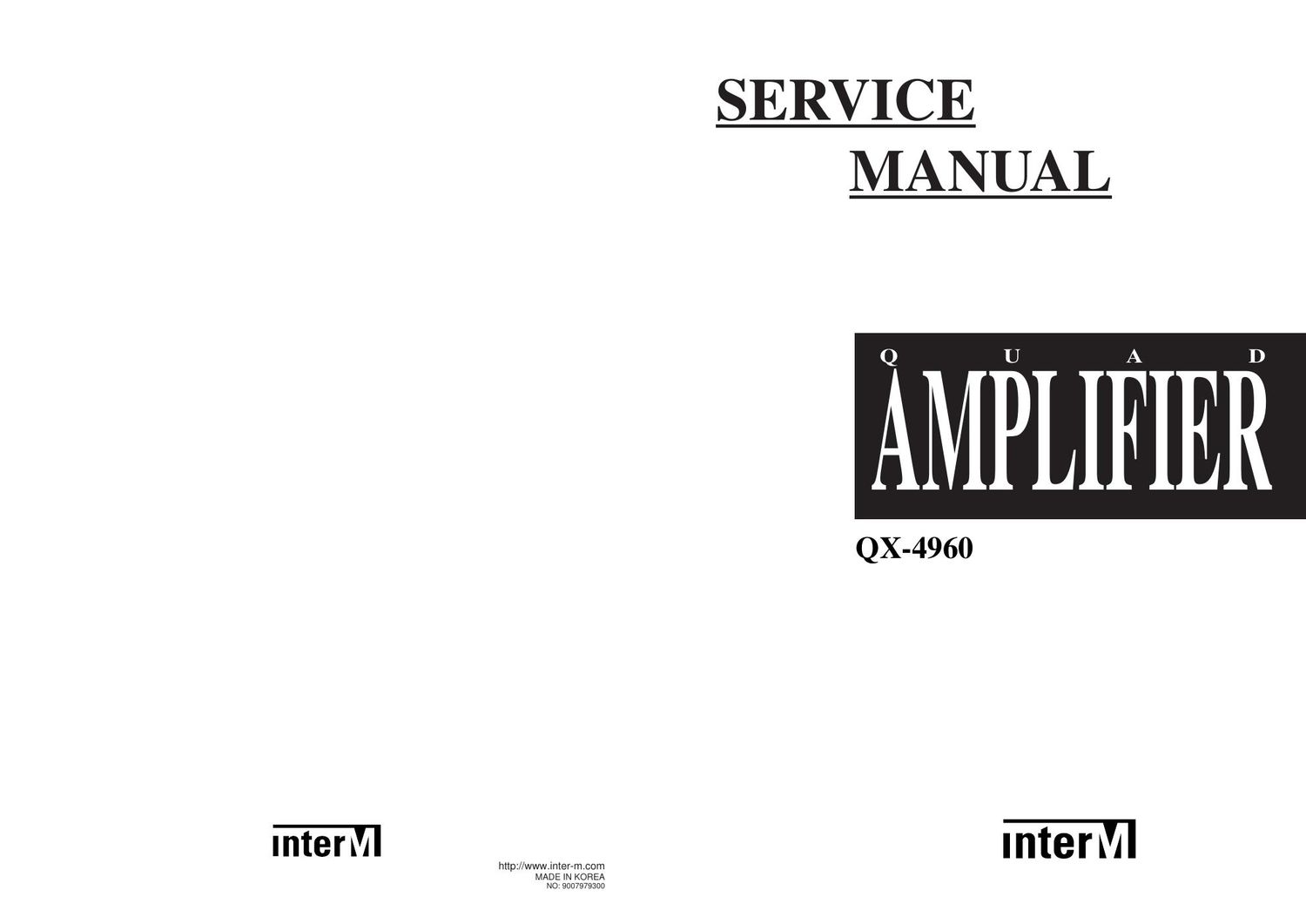 interm qx 4960 quad amp