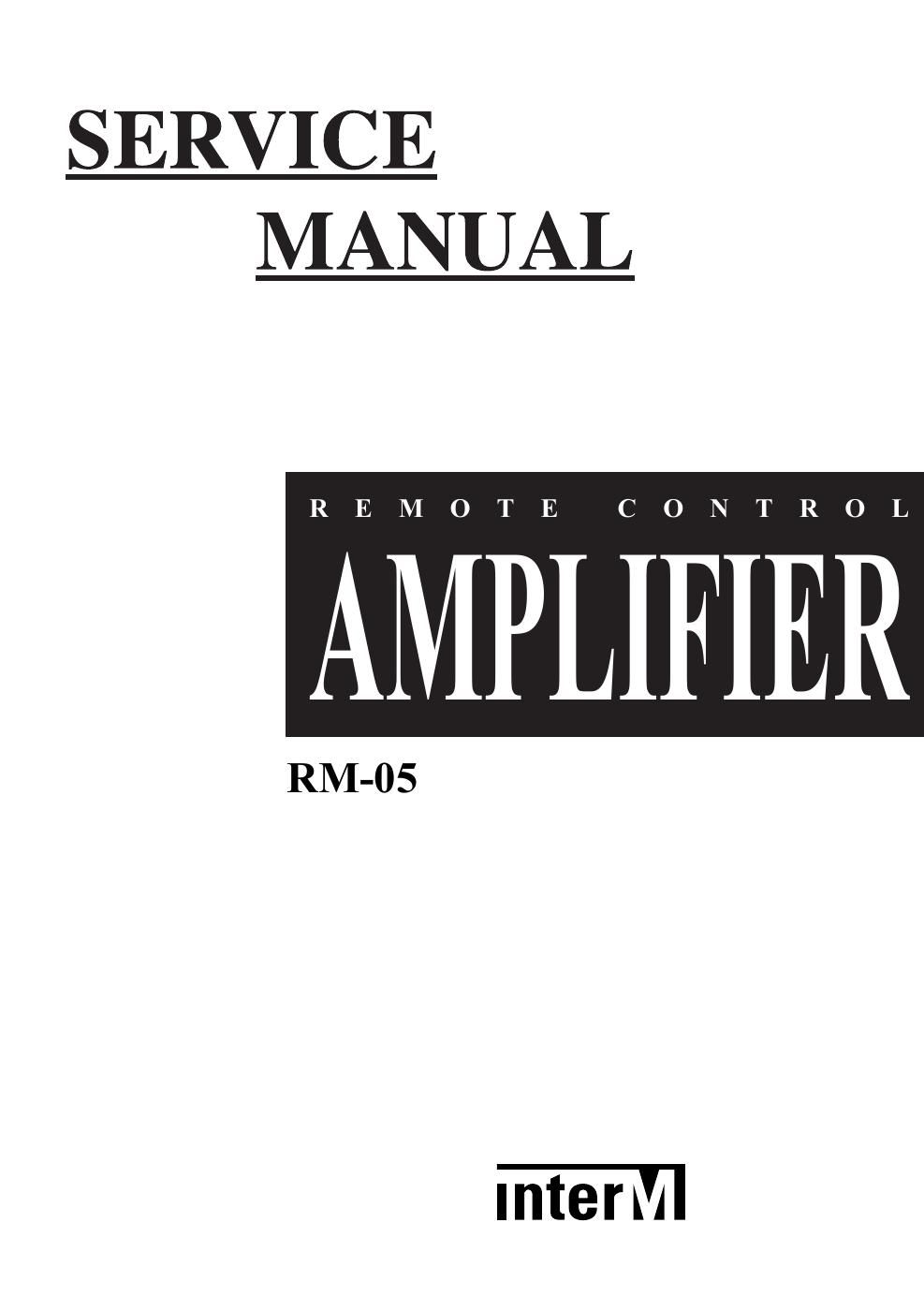 interm rm 05 remote control amp
