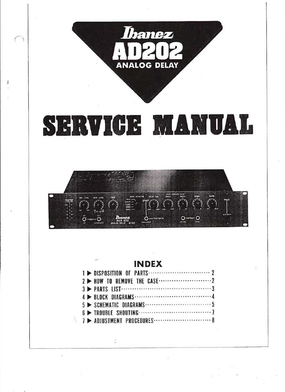 Ibanez AD 202 Service Manual