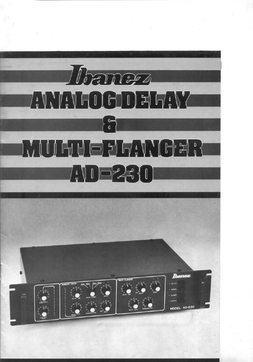 ibanez ad 230 owner manual