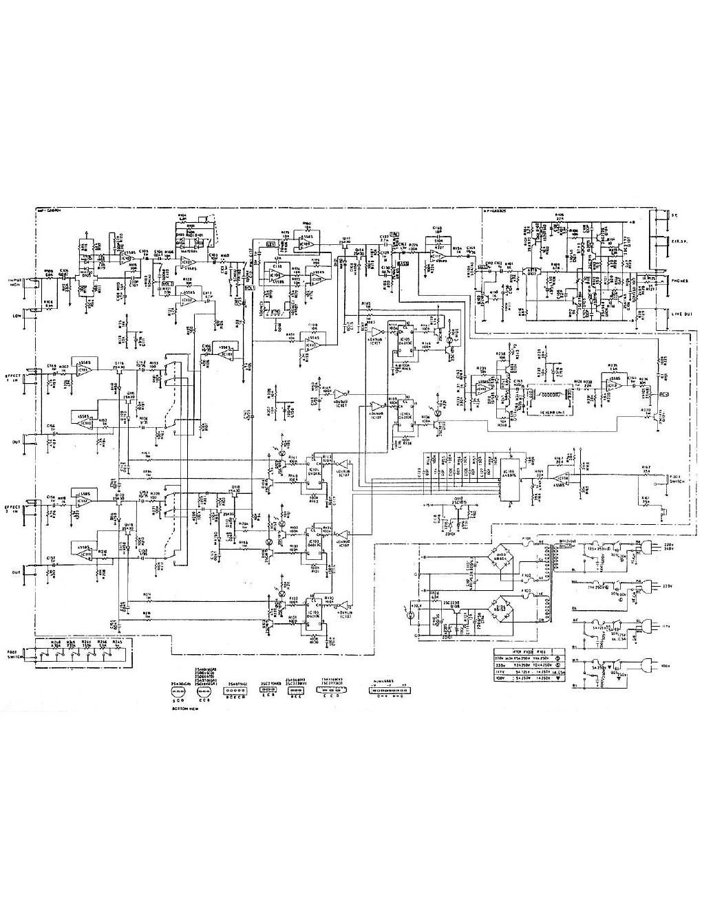 Ibanez GX 100 Schematic