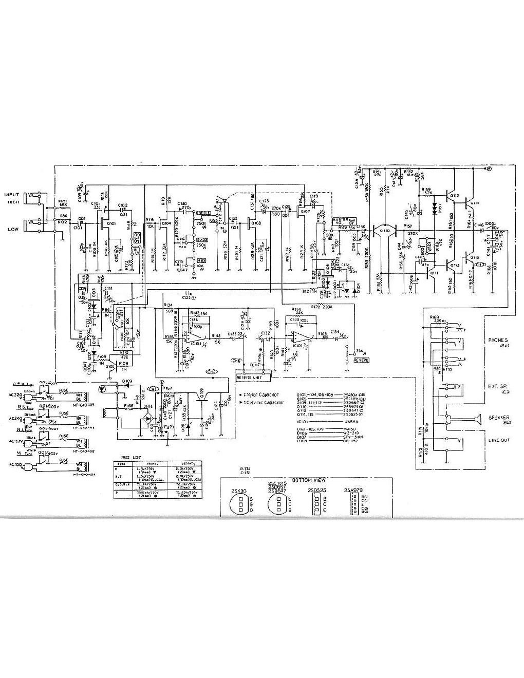 Ibanez GX 30 Schematic