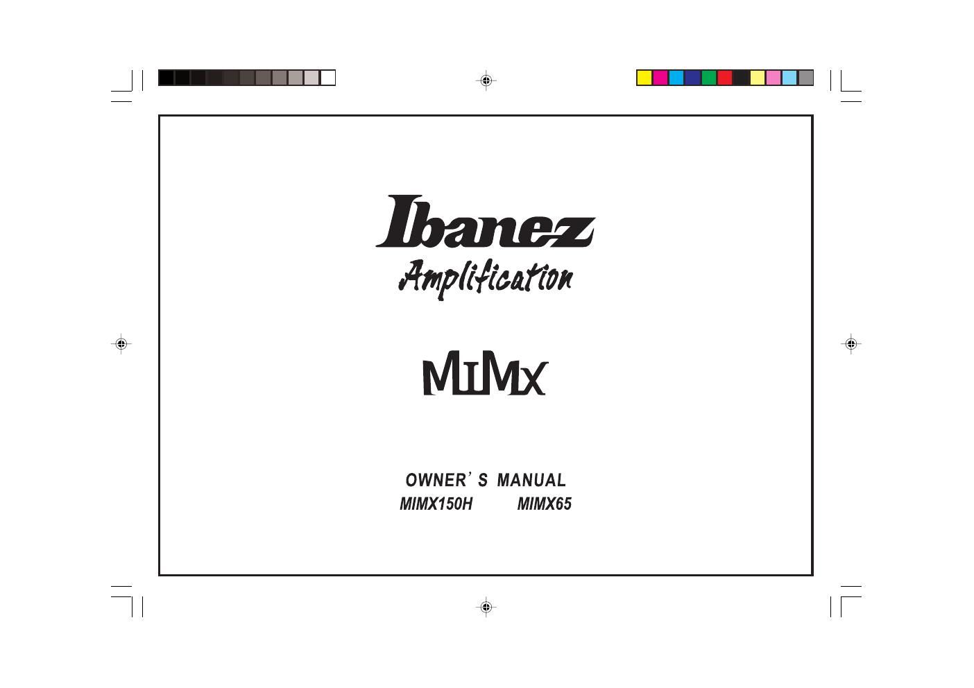 ibanez mimx owners manual