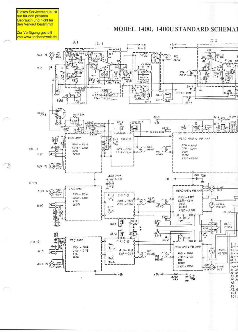 Jvc 1400 U Schematic