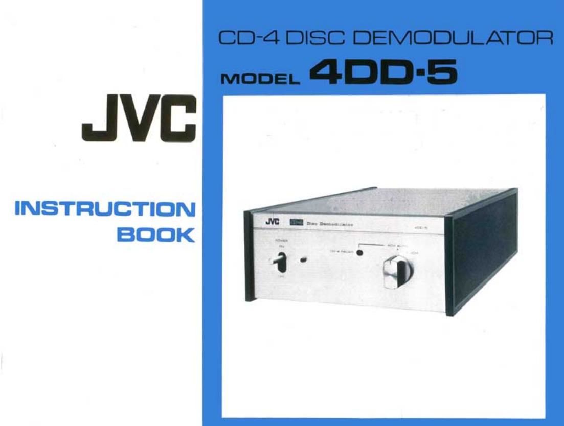 Jvc 4 DD 5 Owners Manual