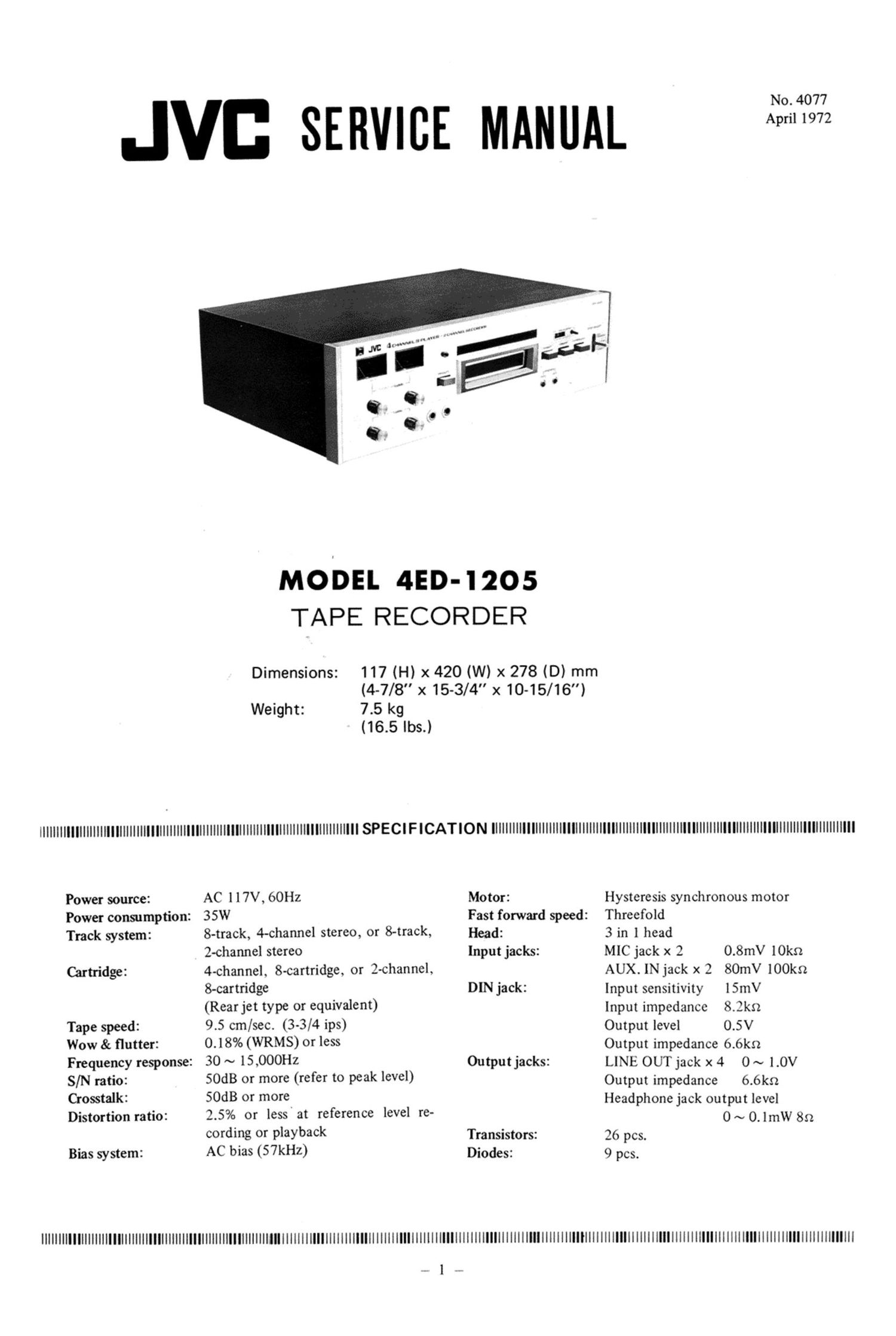 Jvc 4 ED 1205 Service Manual