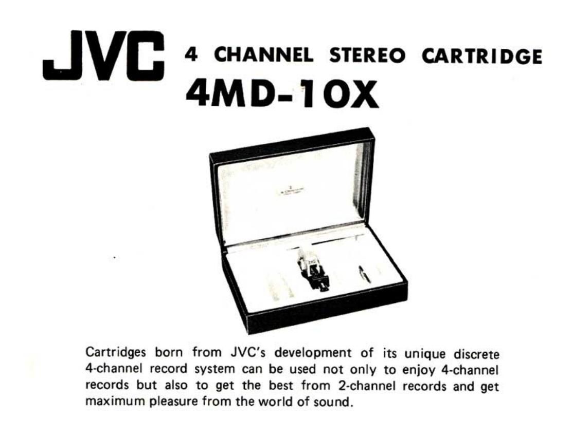 Jvc 4 MD 10 X Owners Manual