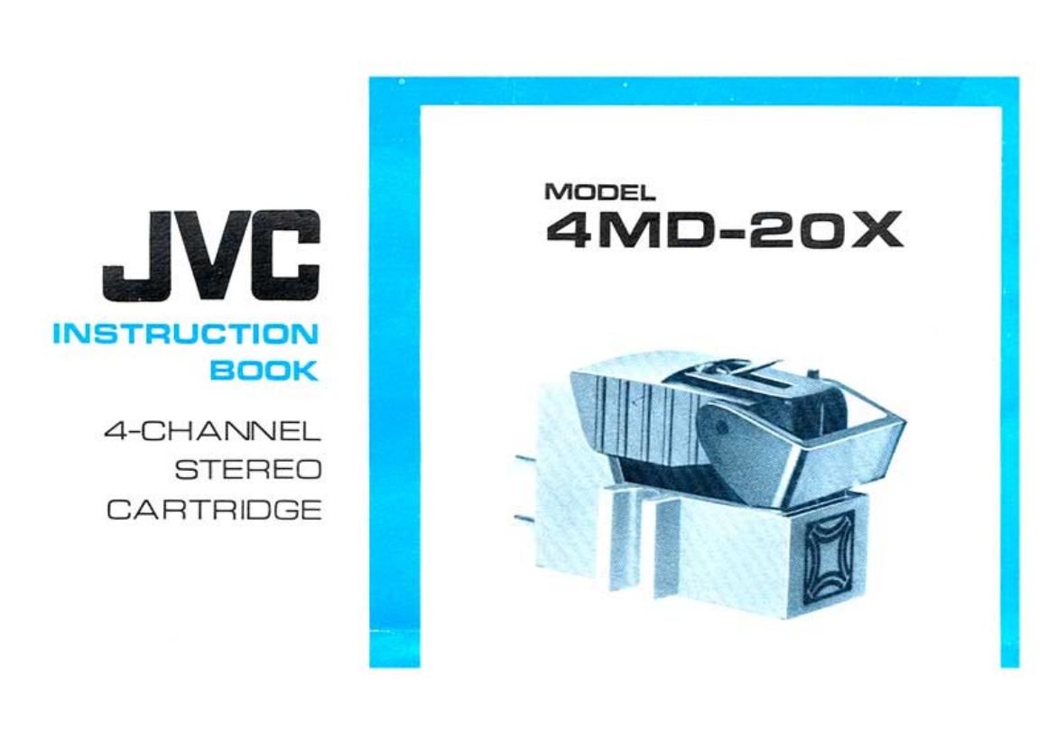 Jvc 4 MD 20 X Owners Manual