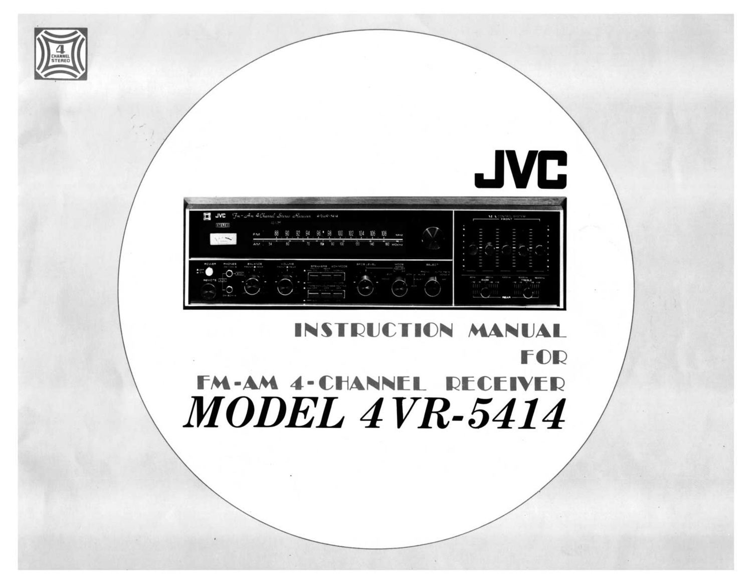 Jvc 4VR 5414 Owners Manual