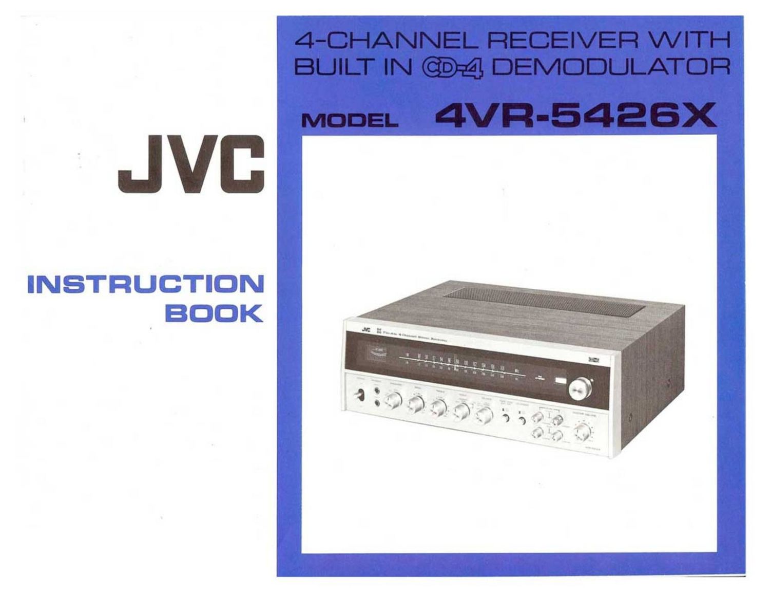 Jvc 4VR 5426 X Owners Manual