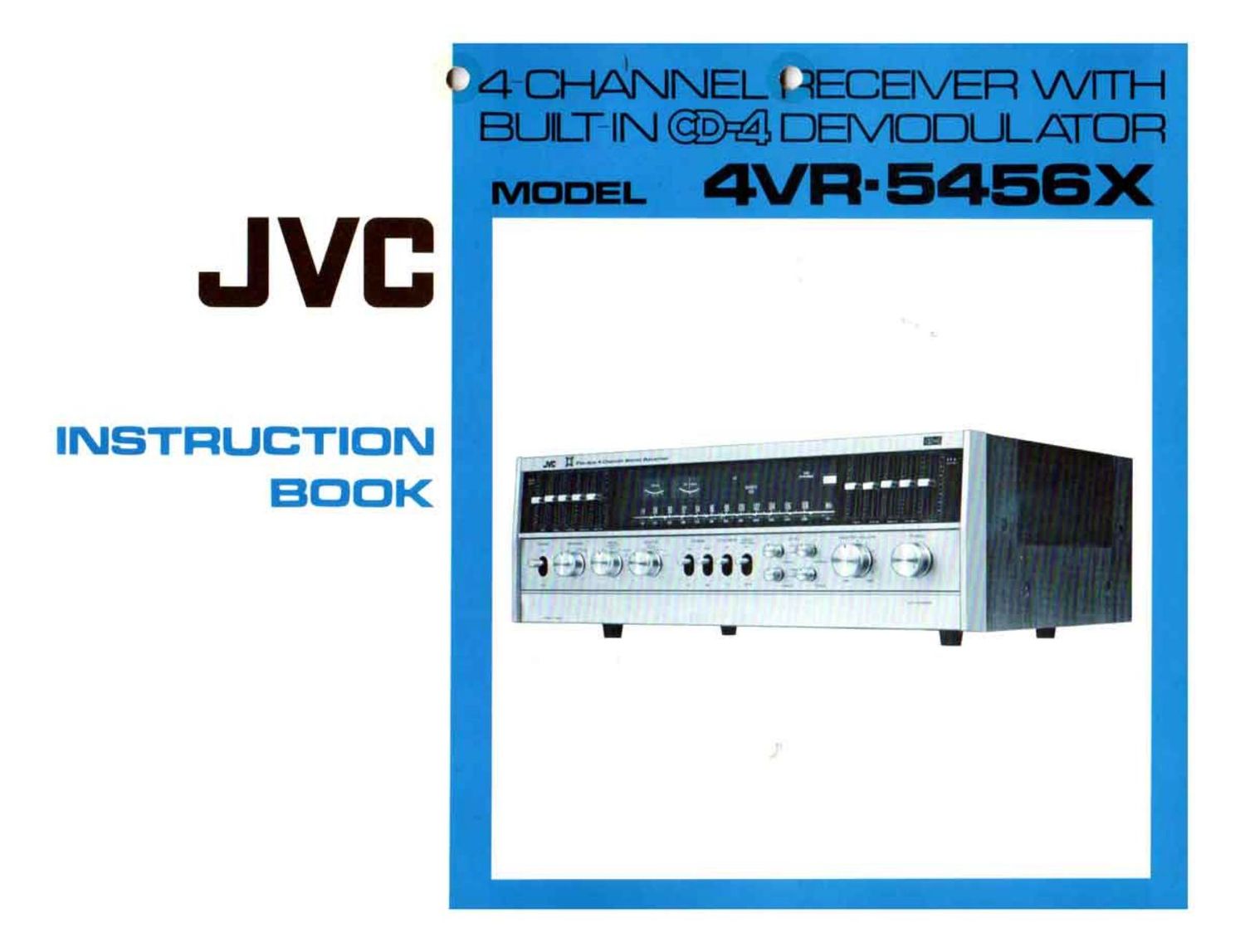 Jvc 4VR 5456X Owners Manual