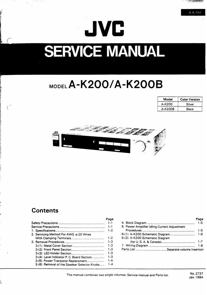 Jvc A K200 Service Manual