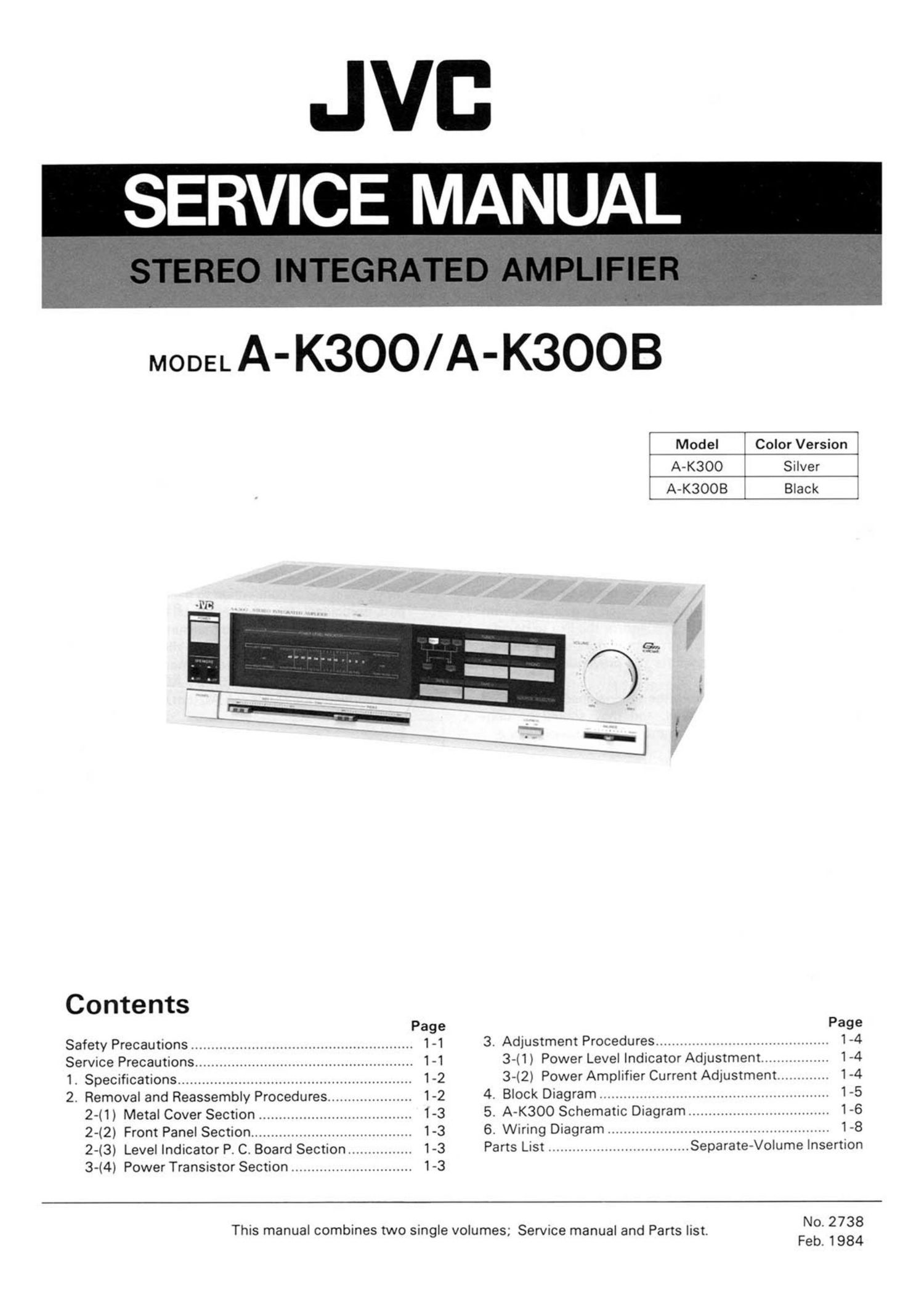 Jvc A K300 Service Manual