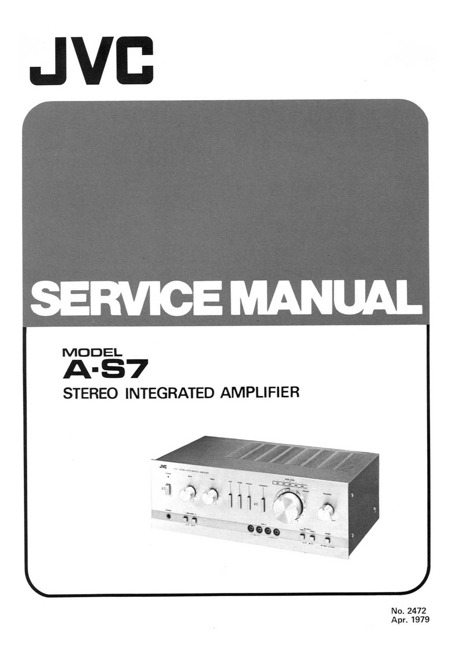 Jvc A S7 Service Manual
