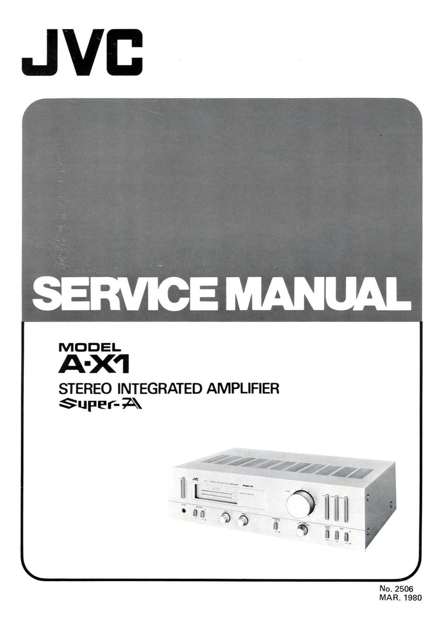 Jvc A X1 Service Manual