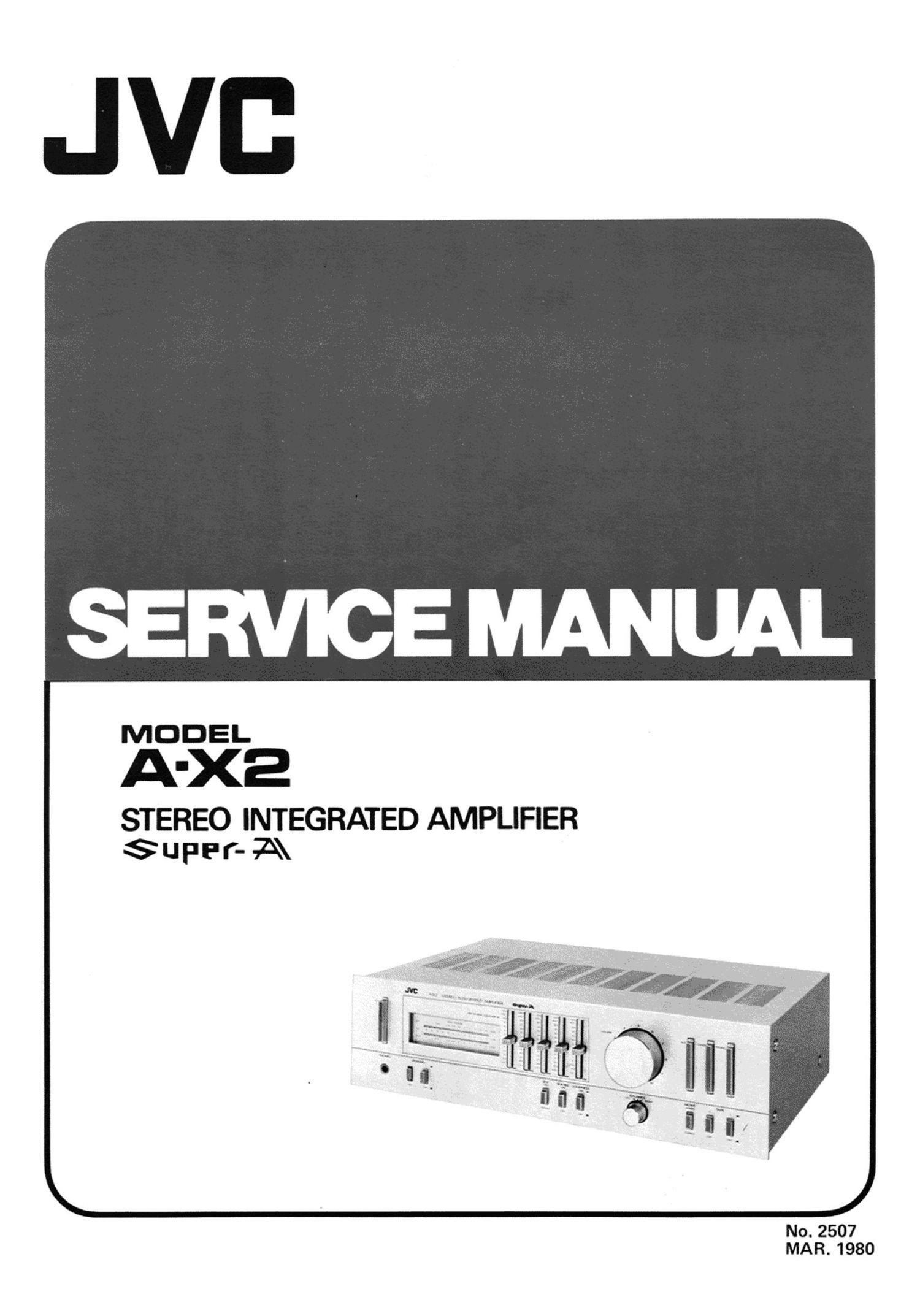 Service Manual-Anleitung für JVC A-X2 