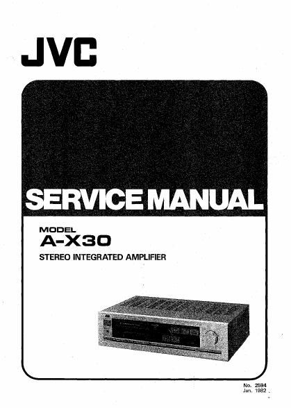Jvc A X30 Service Manual