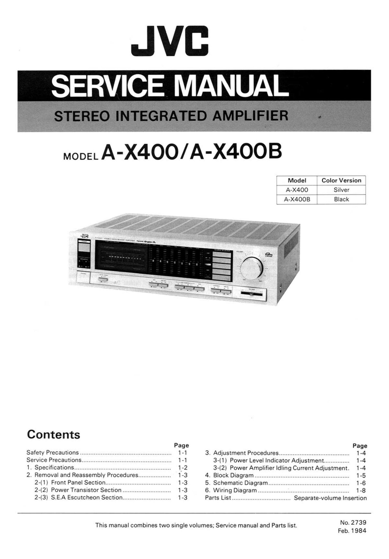Jvc A X400B Service Manual